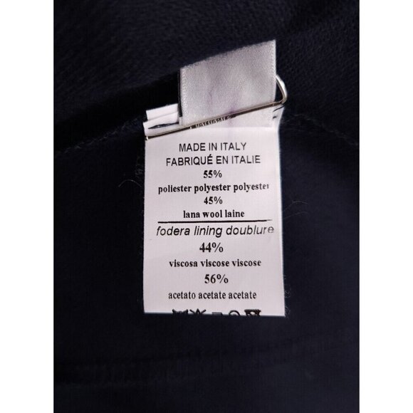 Ottod'ame Pleated Wool Blend Shorts Size 2 Blue NWT - Picture 11 of 12